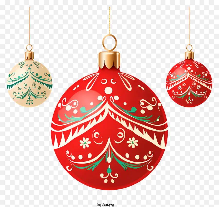 Christmas Ornaments，Декоративные украшения PNG