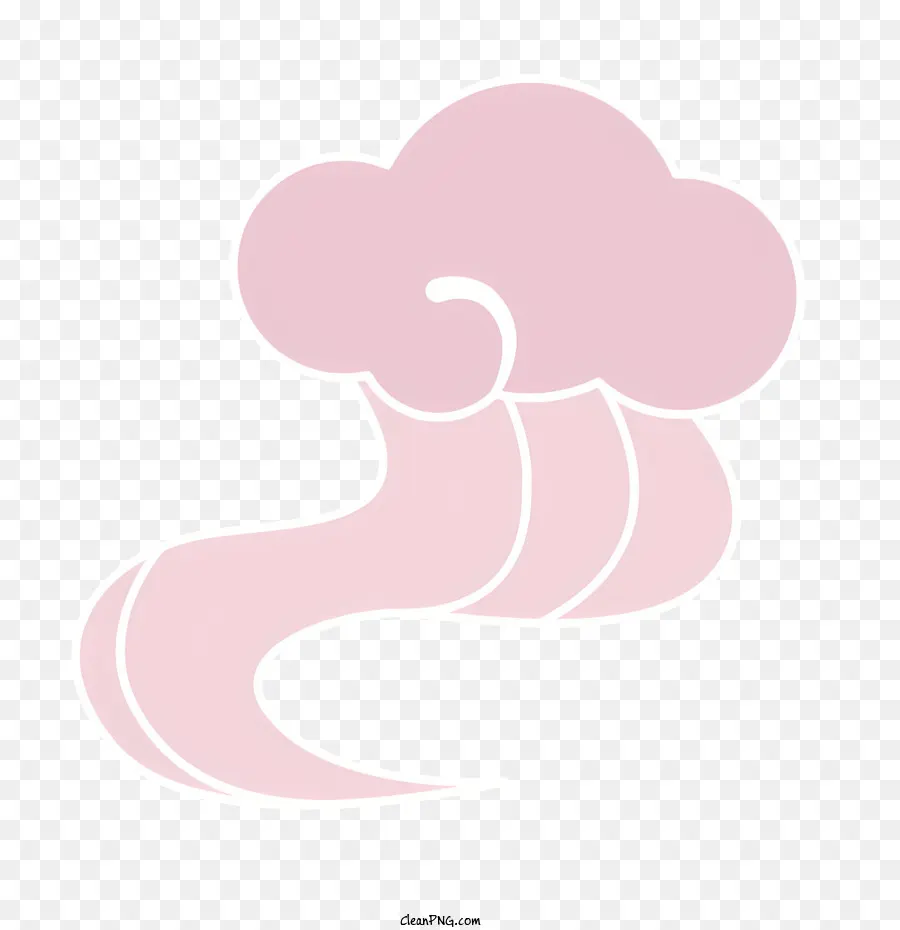 облако мультфильм，Розовый облачный иллюстрация PNG