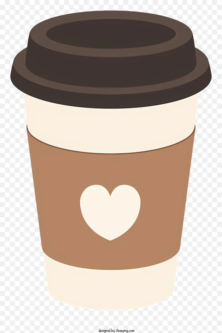 Чашка кофе，сердце дизайн PNG