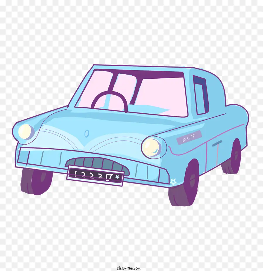 Старинных автомобилей，синий автомобиль PNG