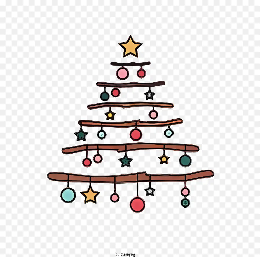 Рождественская елка，филиалы PNG