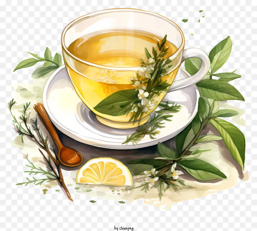 Cup Of Tea，Чай С Лимоном PNG