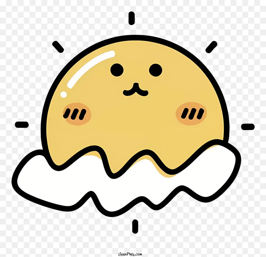 мультфильм яйцо，улыбающееся яйцо PNG