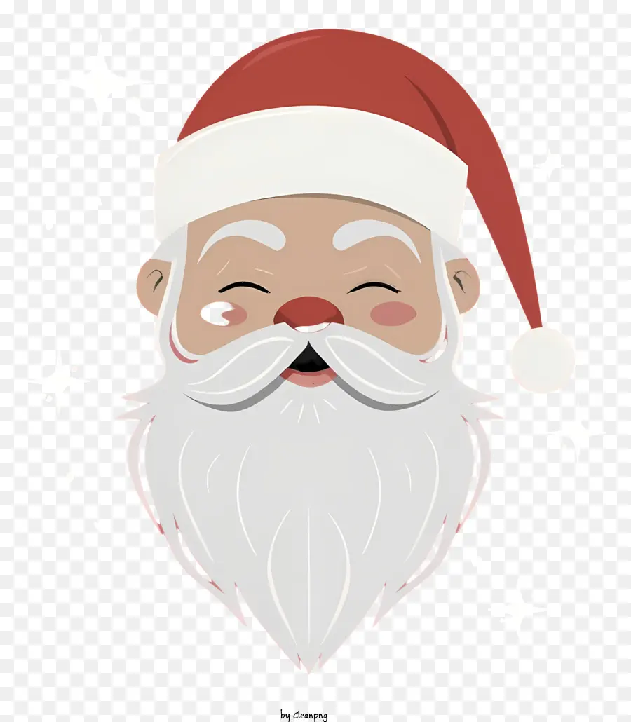 Санта Клаус，белая борода PNG