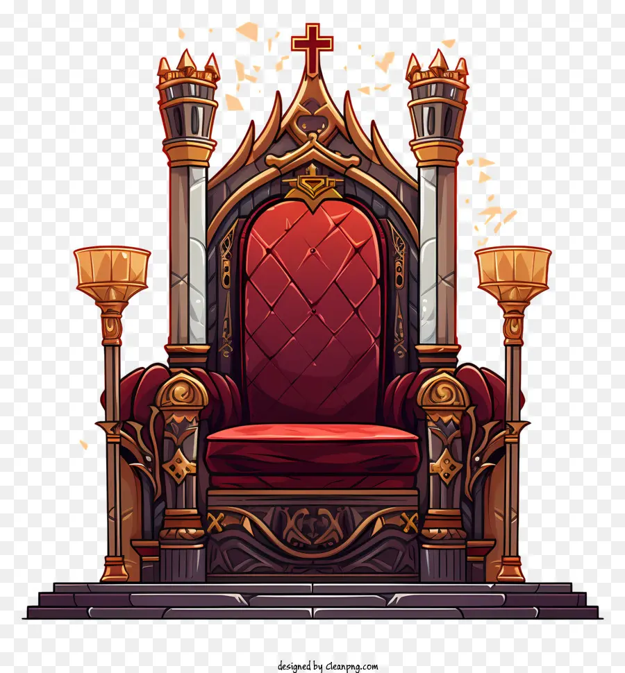 Throne，Красная подушка PNG