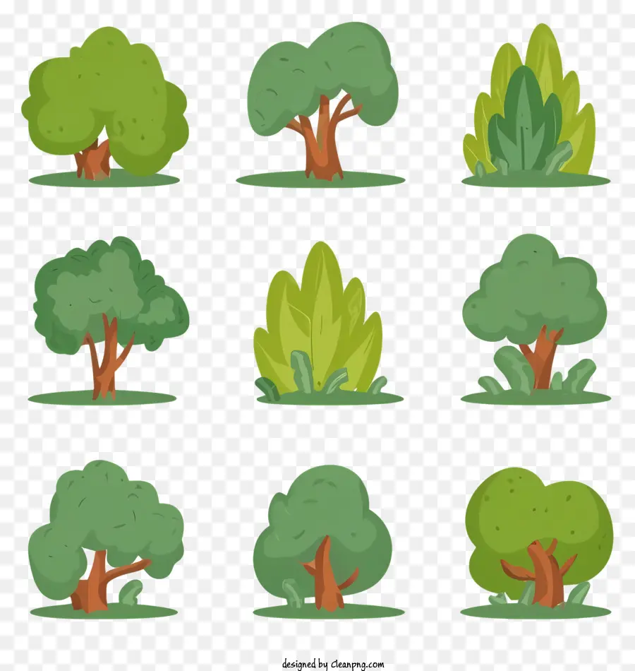 деревья，зелень PNG