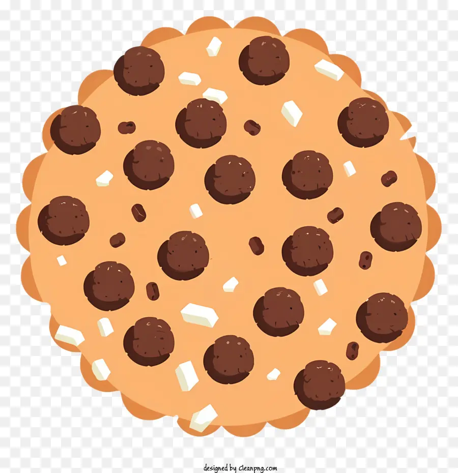 Шоколадное печенье，белый шоколад чипсы PNG