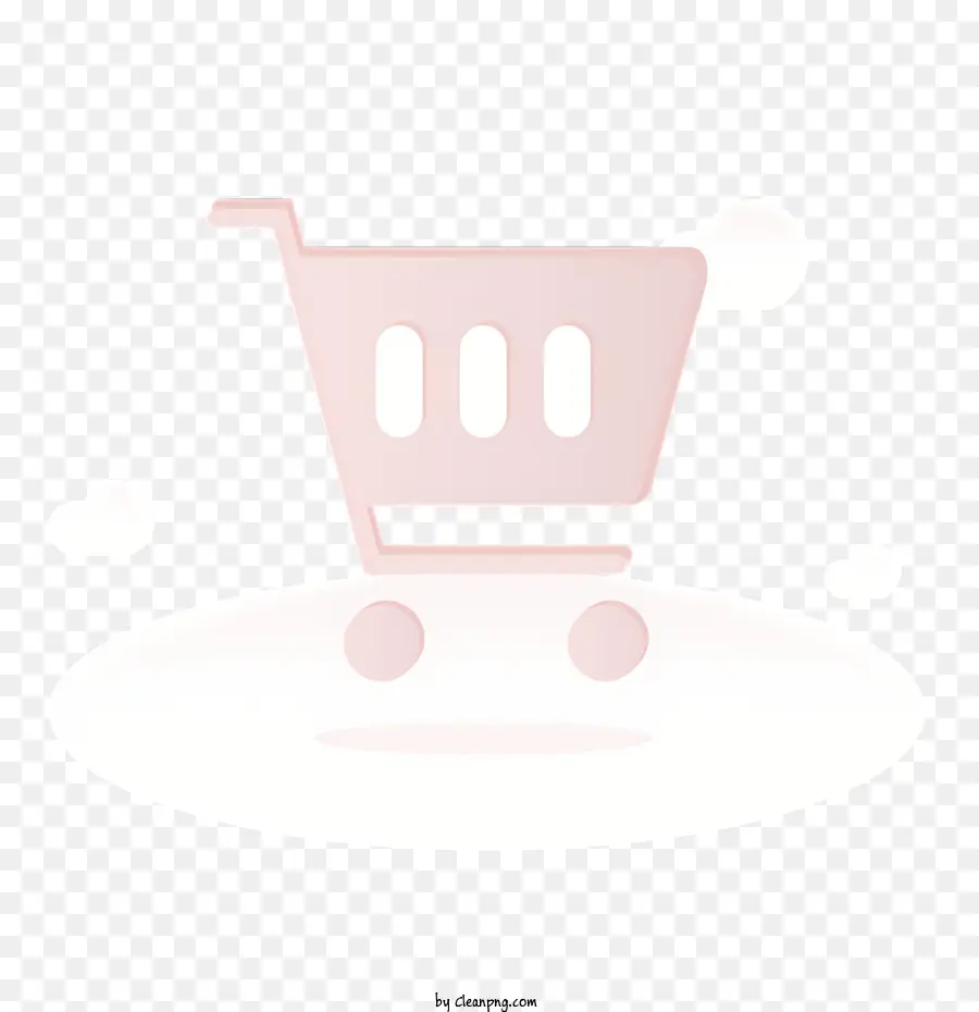 Розовая корзина для покупок，Белая корзина PNG