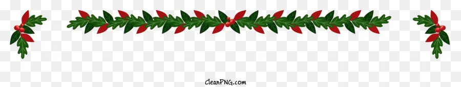 Рождественский венок，красный и зеленый венок PNG