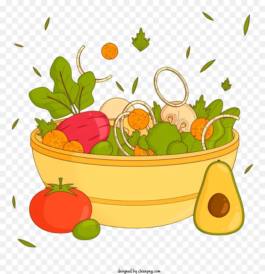 миска овощей，свежие овощи PNG
