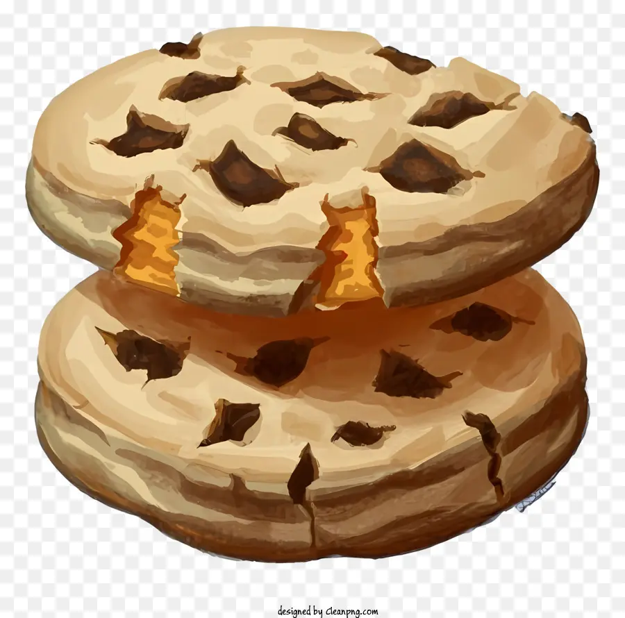 Шоколадное печенье，Файлы Cookie PNG