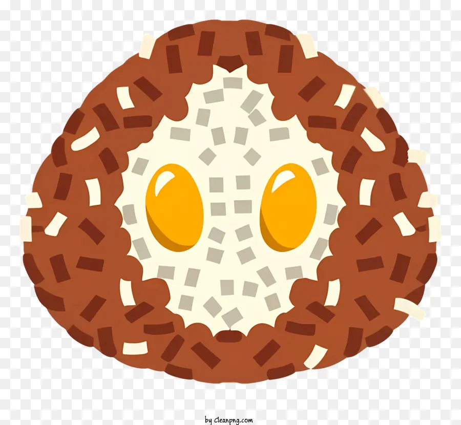 Иллюстрация яиц，Яйцо в плоском стиле PNG