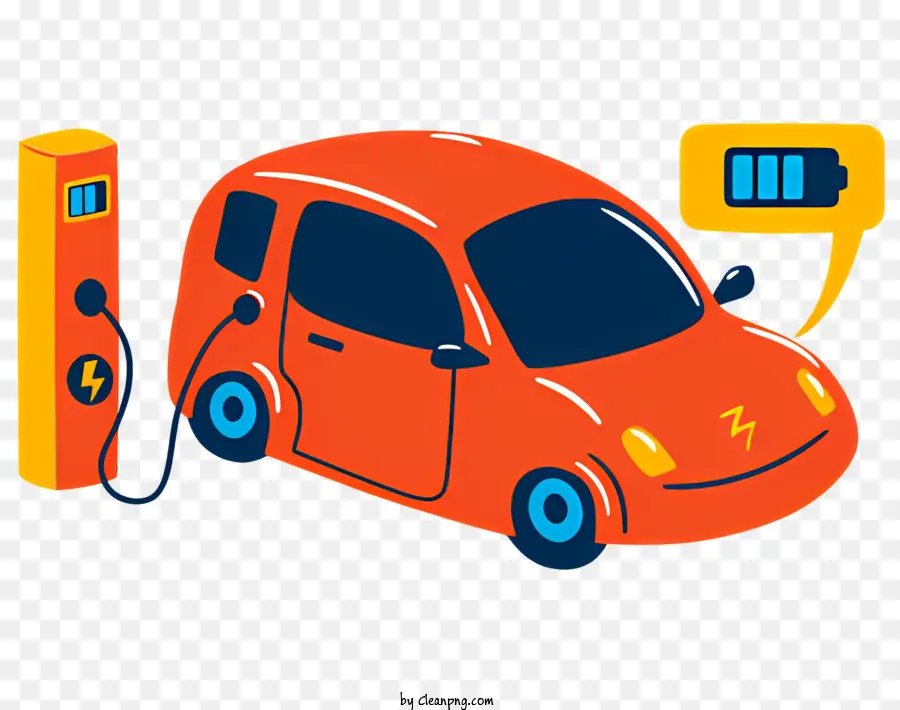 электрические автомобили，Зарядка электромобилей PNG