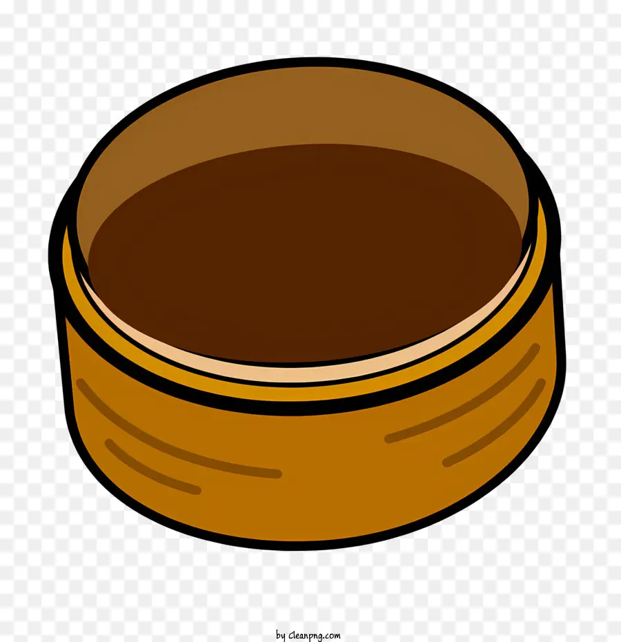 деревянная чаша，коричневая жидкость PNG