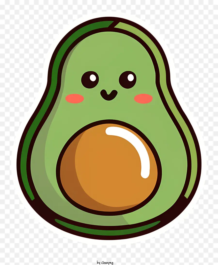 милые авокадо，мультфильм авокадо PNG