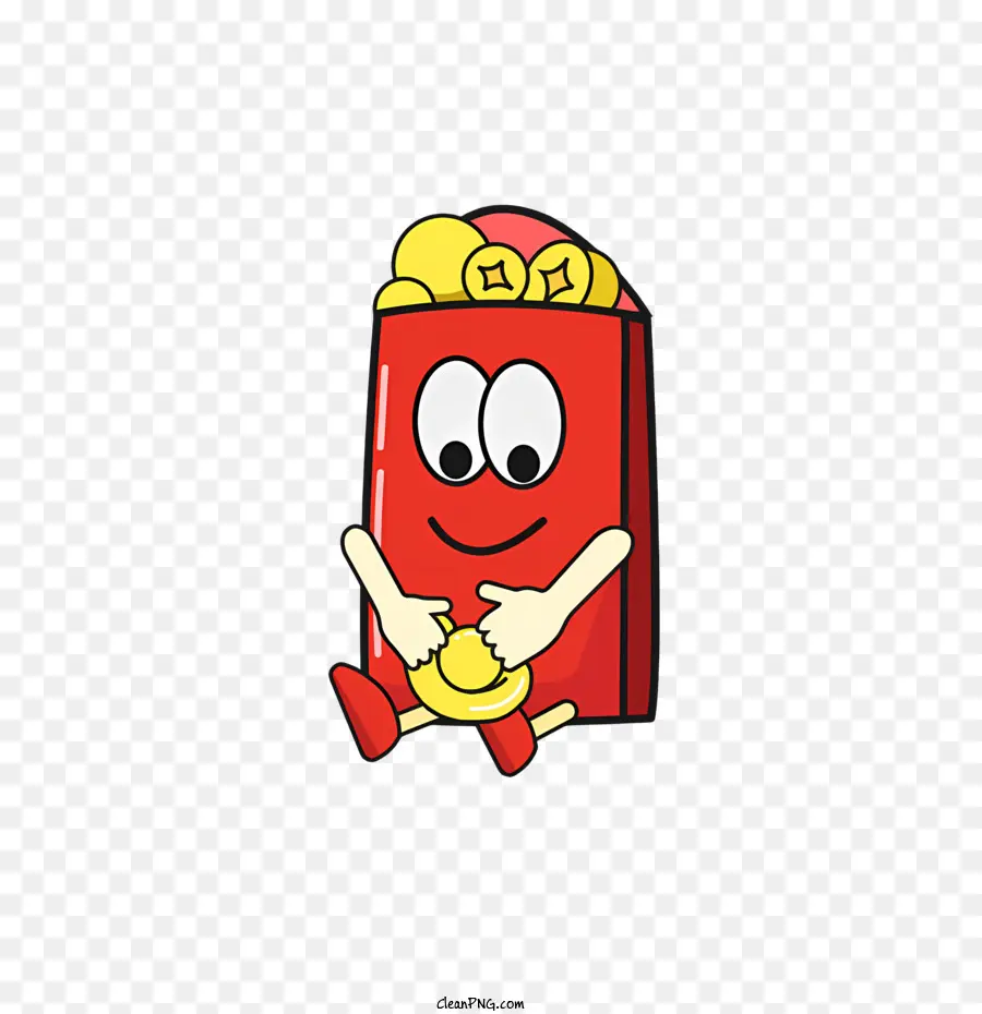 персонажа из мультфильма，красная коробка PNG