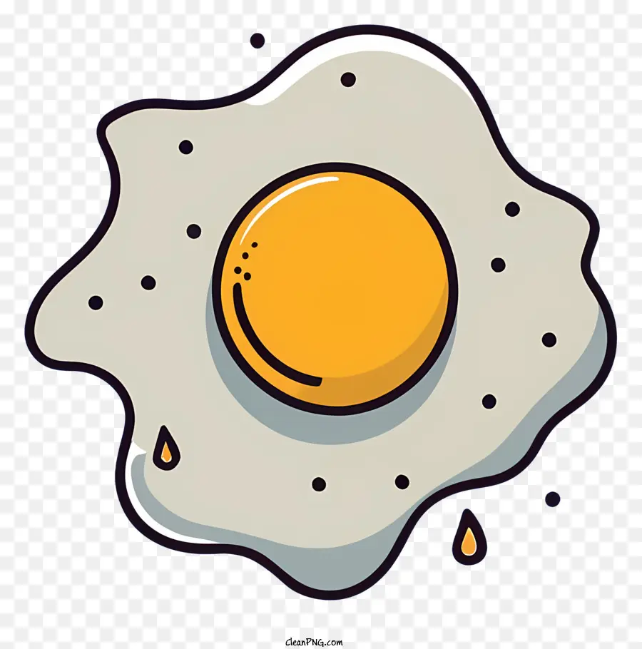 Жареное яйцо，овальной формы PNG