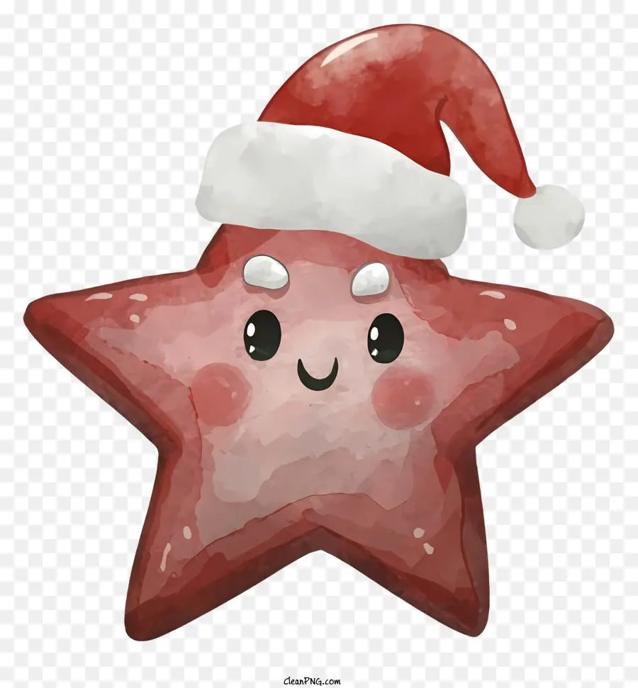 Морская звезда，Санта Клауса Шляпа PNG