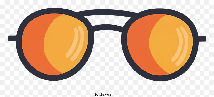 Солнцезащитные очки，оранжевые линзы PNG