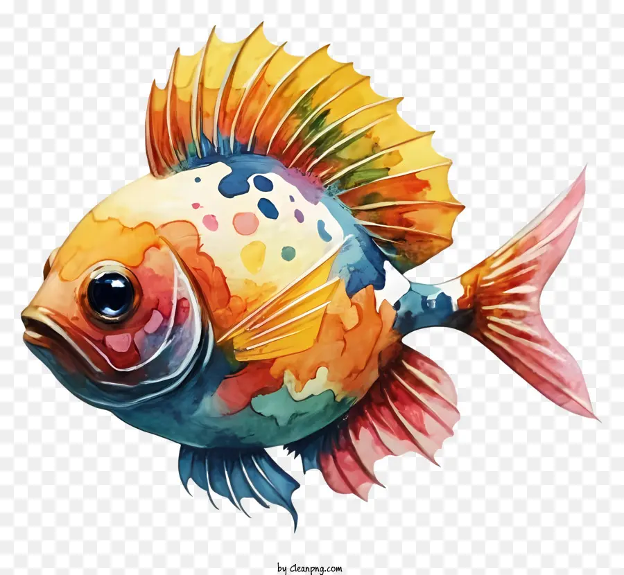 красочная рыба，Радуга рыба PNG