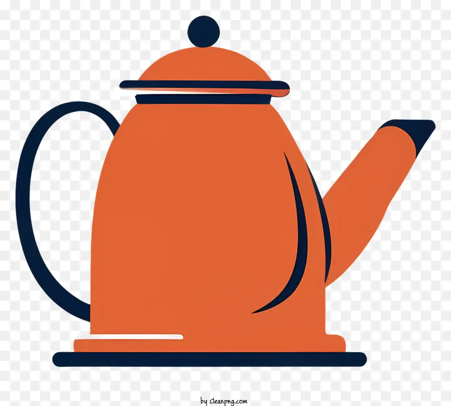 Оранжевый чайник，Steam Spout PNG