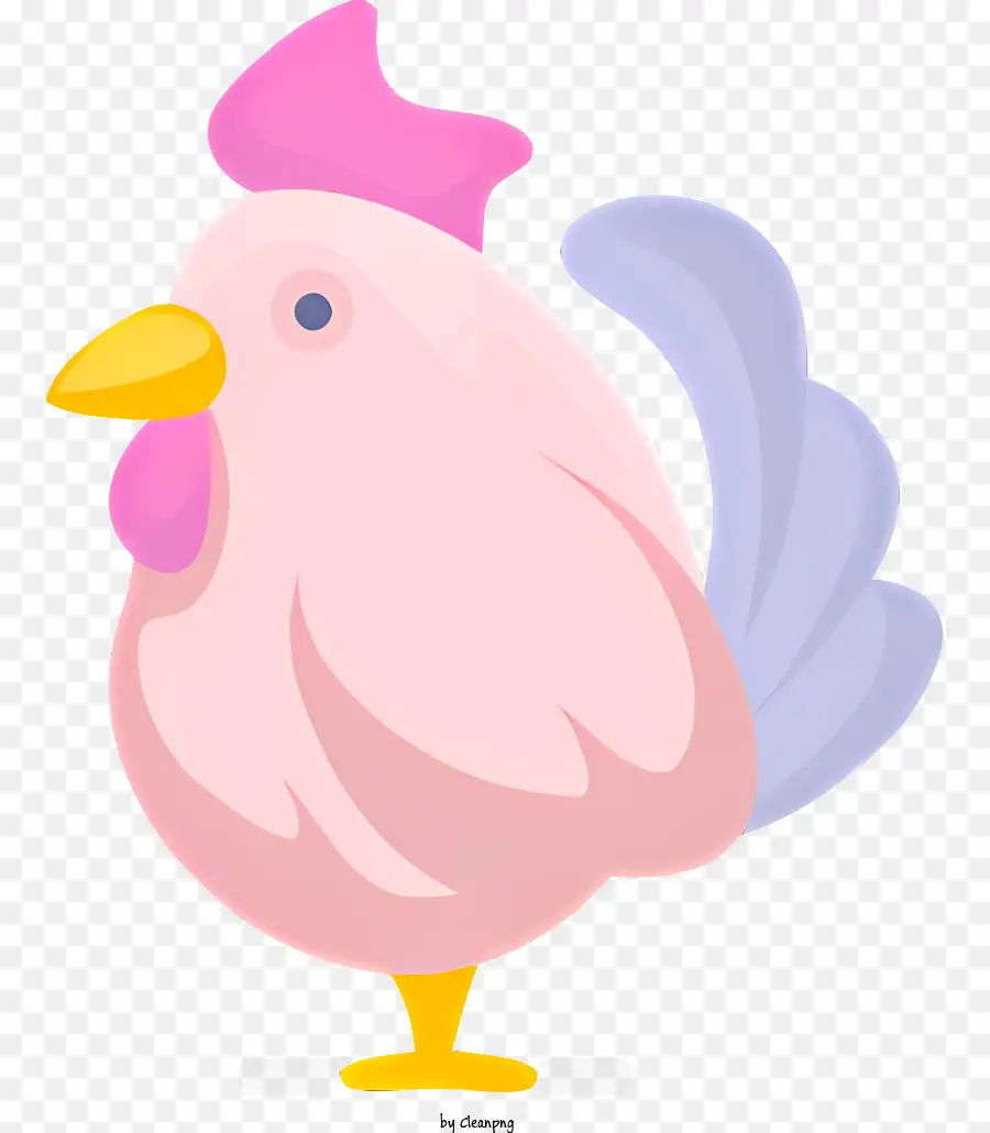 Розовая курица，розовый шляпа PNG