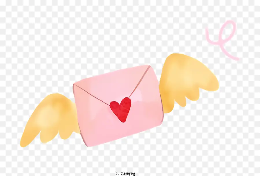 конверт с сердцем，Сердце в форме конверта PNG