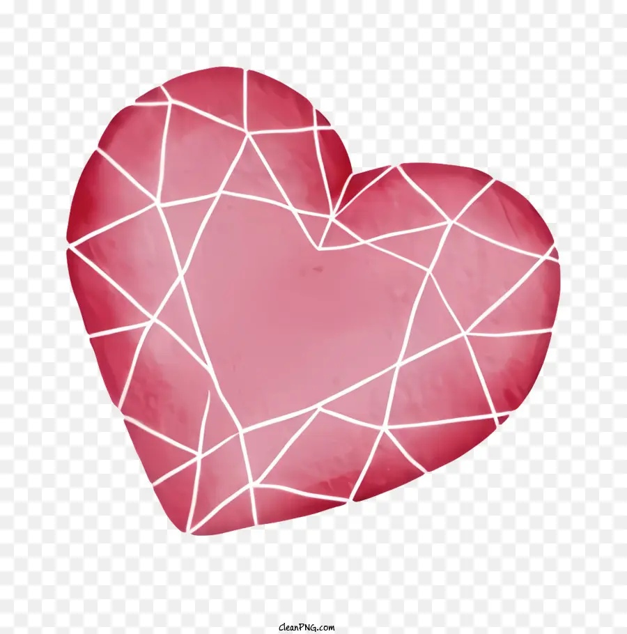 розовое сердце，Diamond Art PNG