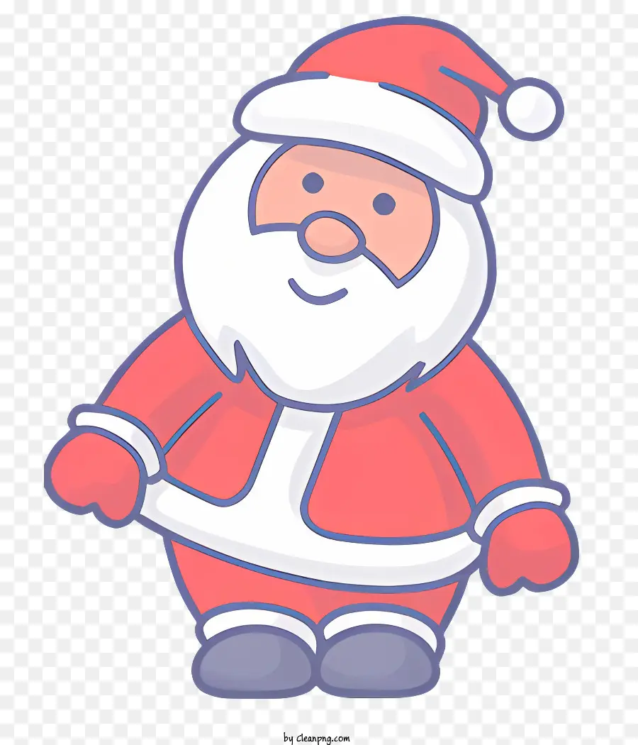 Симпатичный мультфильм Санта Клаус，Санта Клаус костюм PNG