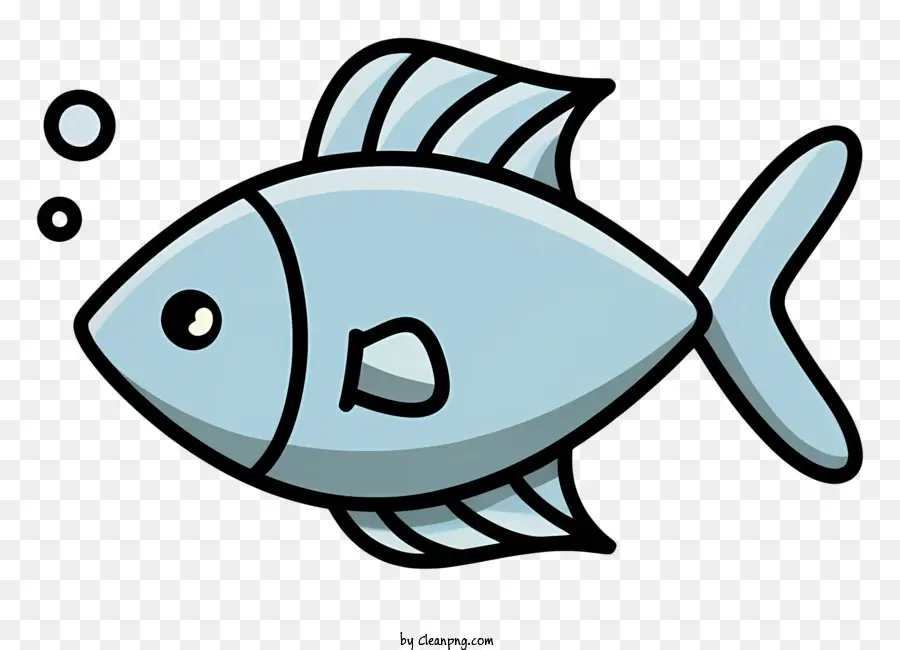 синяя рыба，Большие Глаза PNG