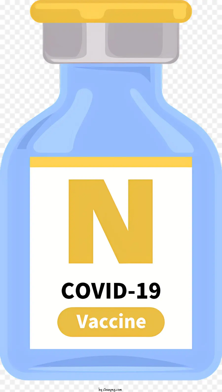 Covid 19 вакцина，Прозрачная стеклянная бутылка PNG