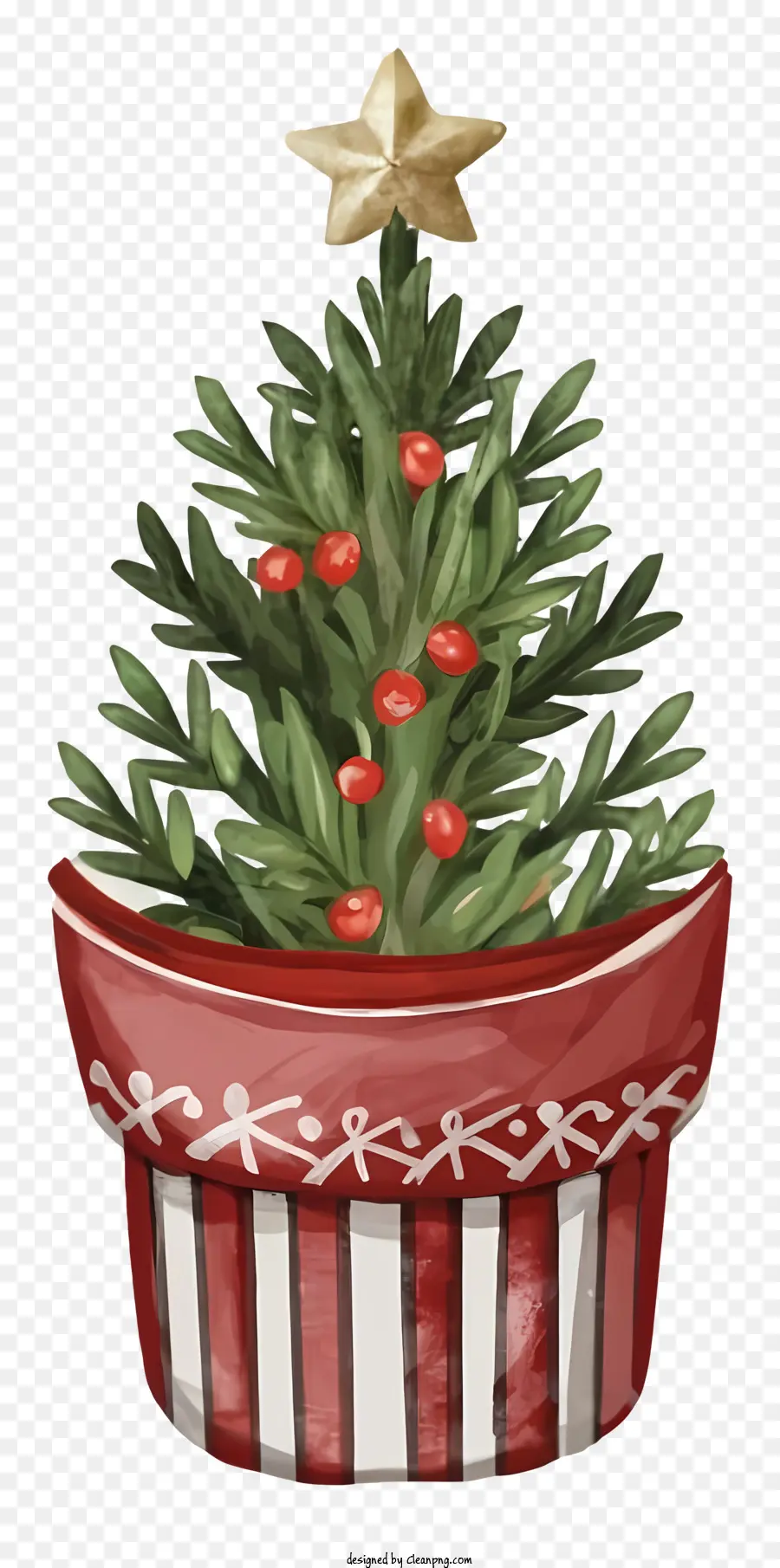 Рождественская елка，маленькие растения PNG