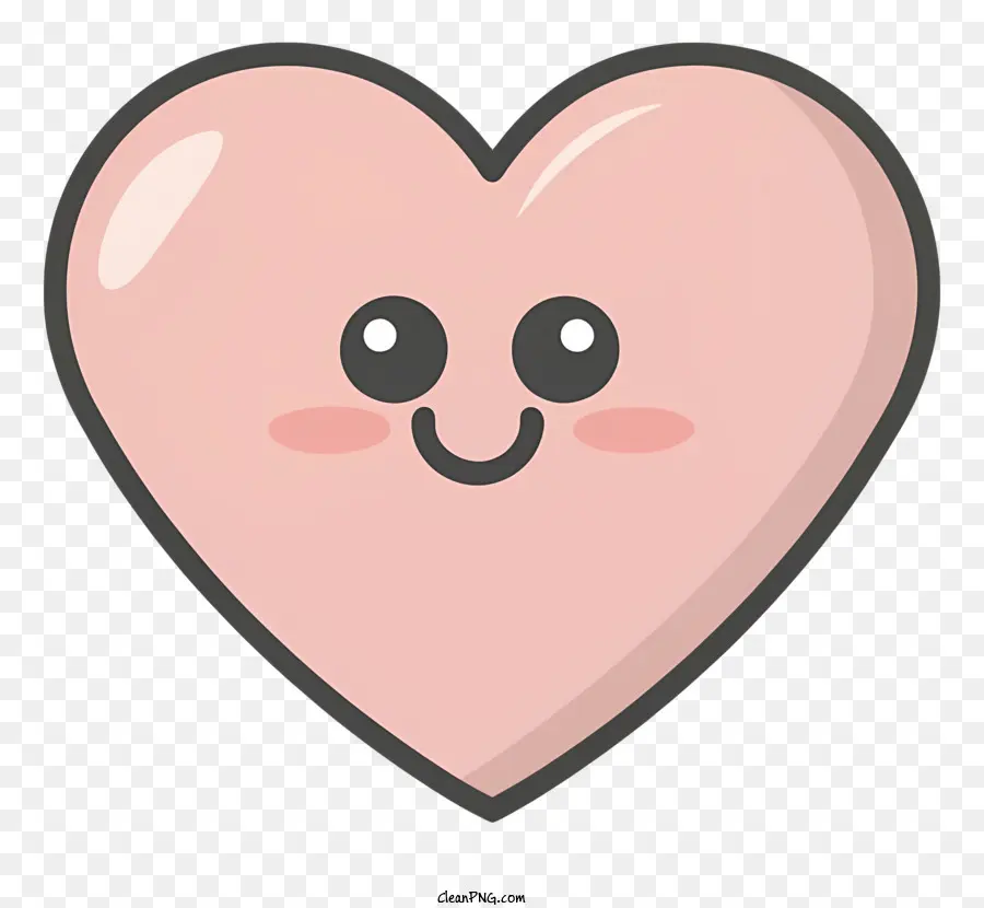 мультфильм сердце，улыбается сердце PNG