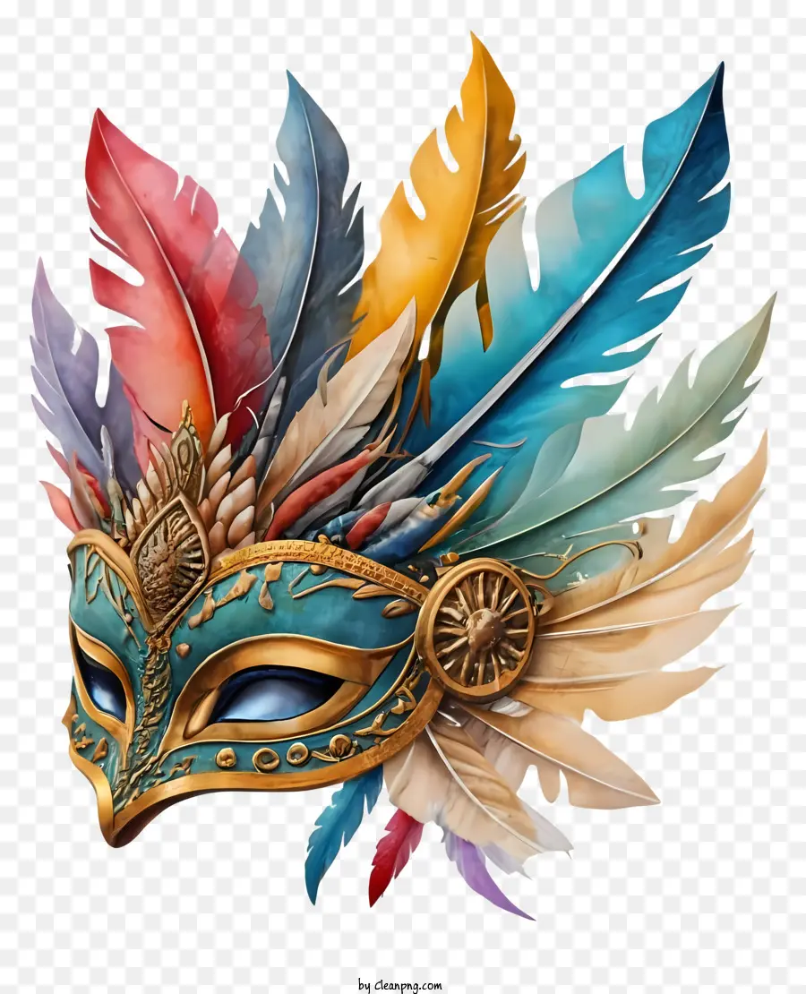 карнавальные маски，красочная маска PNG