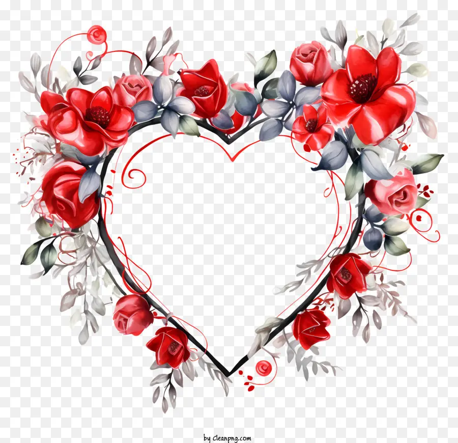 Heartshaped розы，Аранжировка красной розы PNG