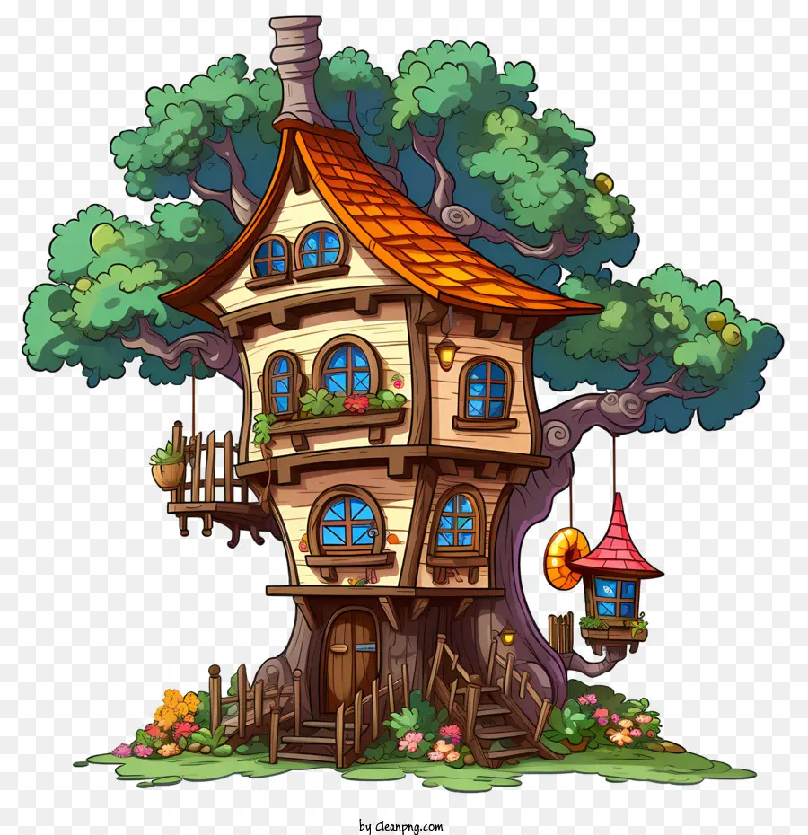 Tree House，мультфильм PNG
