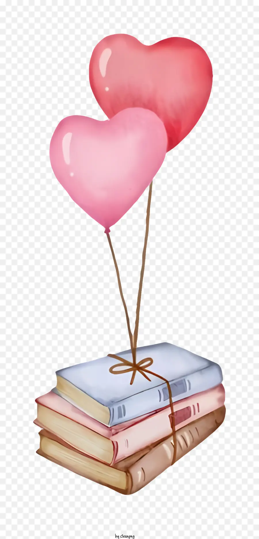 розовые воздушные шары，Heartshaped шары PNG
