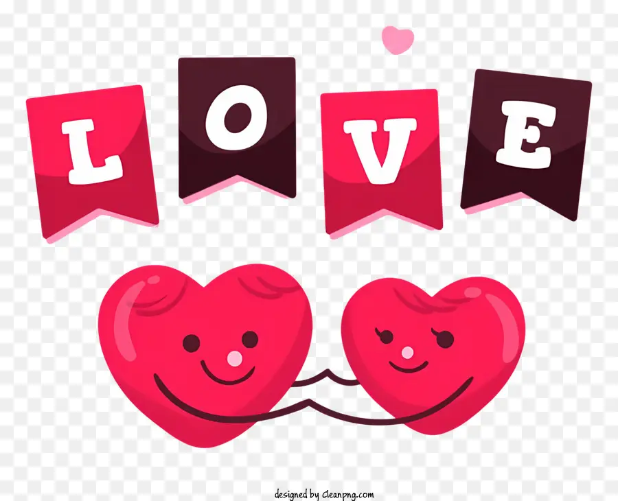 любовь，красные сердца PNG