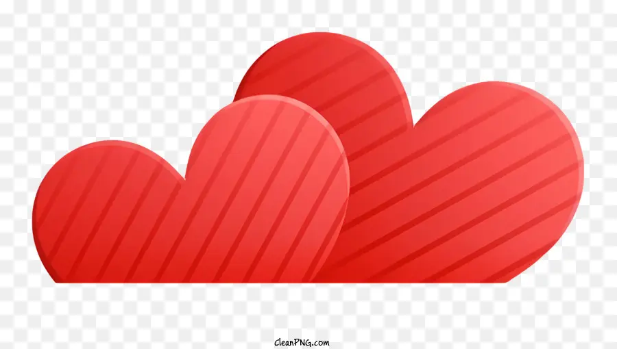 формы сердца，красный фон PNG