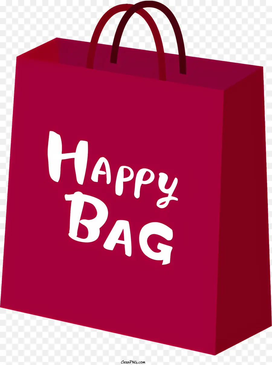 Счастливой сумки，красная хозяйственная сумка PNG