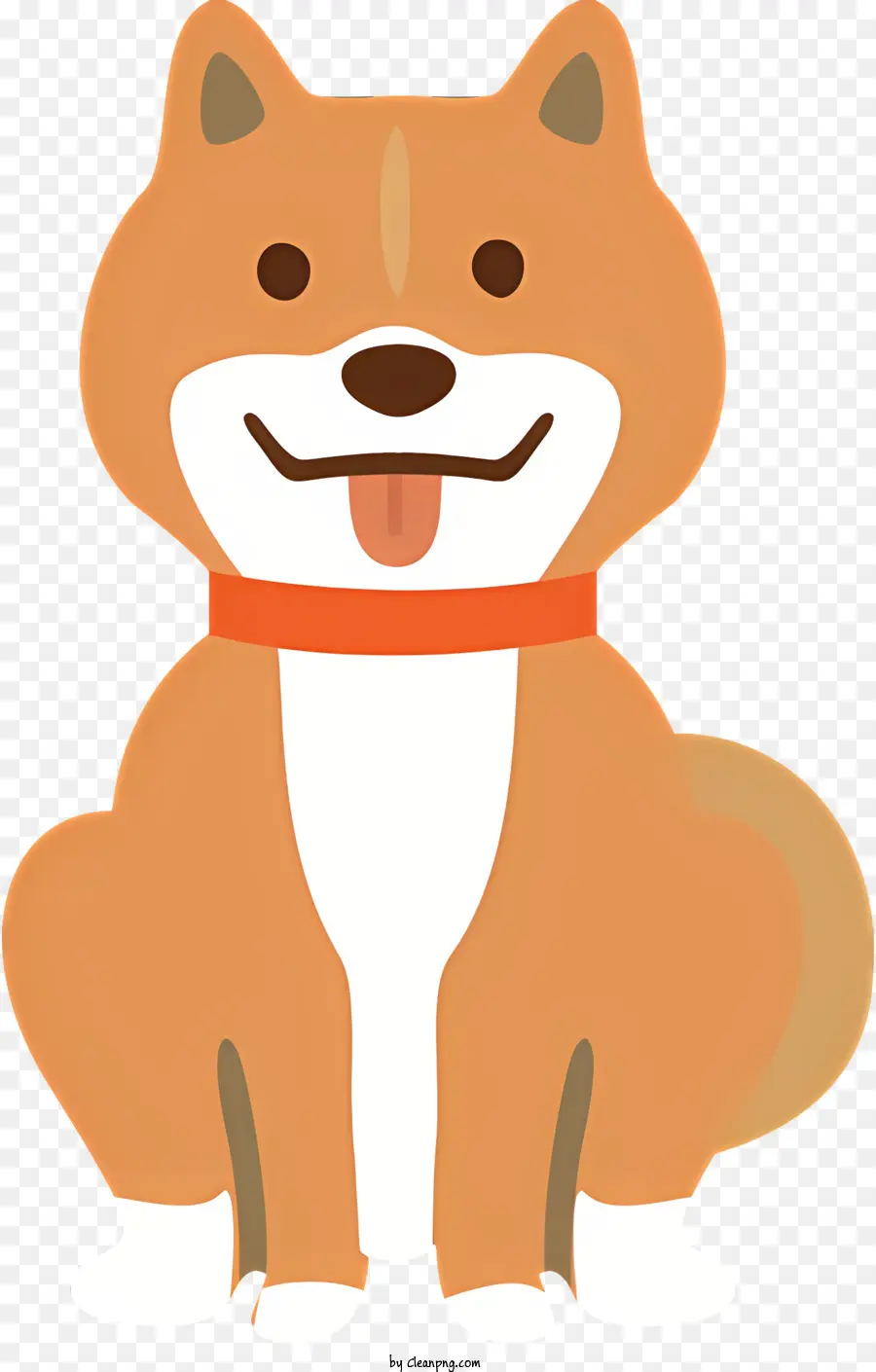 собака с языком，белая и коричневая собака PNG