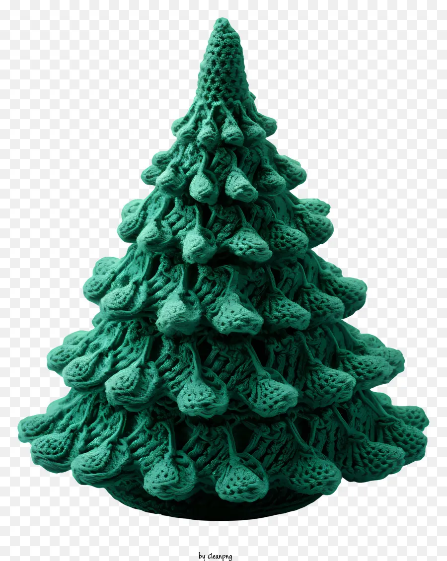 Вязаная рождественская елка，Дерево вязания крючком PNG
