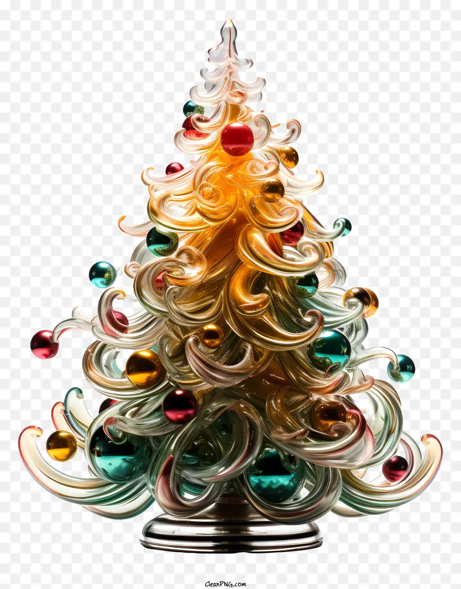 Рождественская елка，Стеклянные Шарики PNG