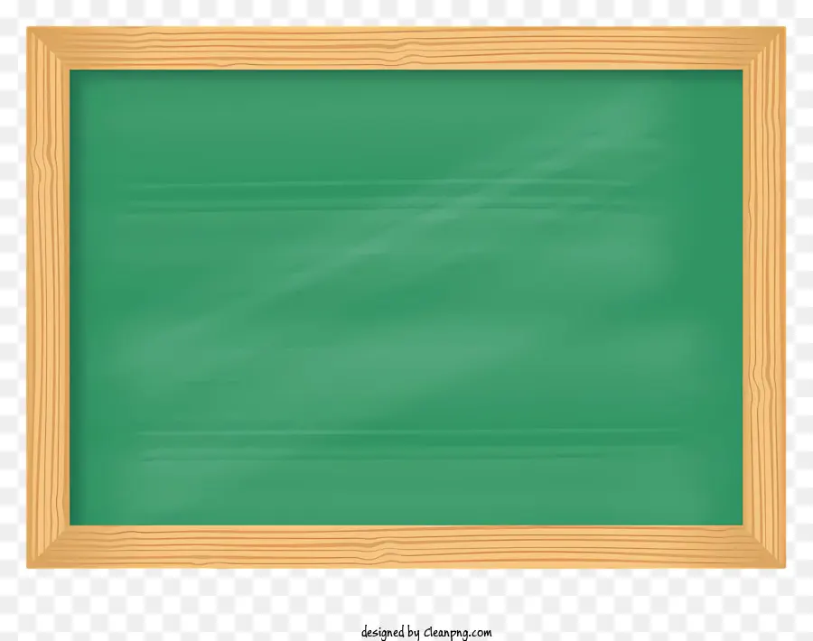 зеленой доске，деревянная рамка PNG