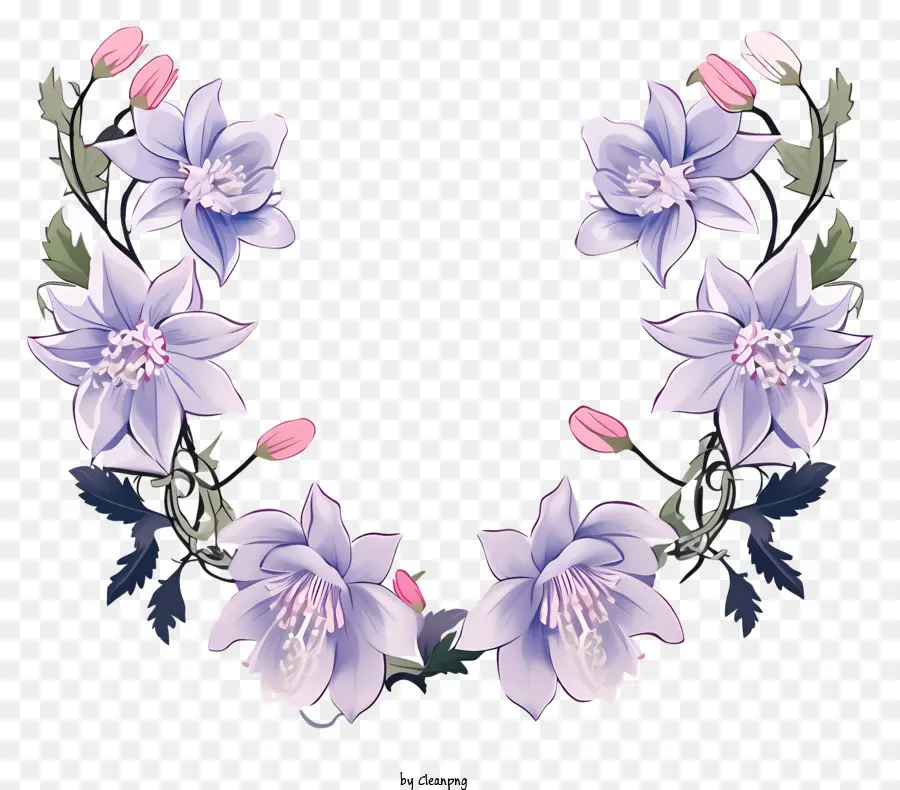 фиолетовые цветы，Люпина PNG