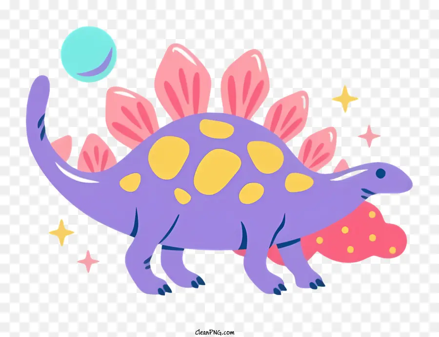 фиолетовый динозавр，чешуйчатое существо PNG