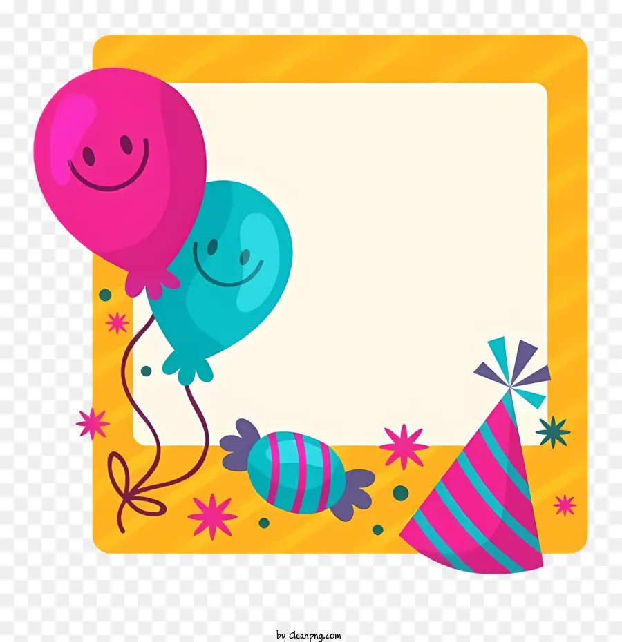 открытка на день рождения，воздушные шары PNG