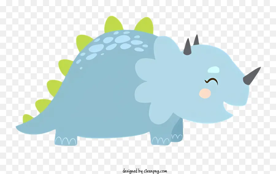 мультфильм Динозаврик，синий и зеленый динозавр PNG
