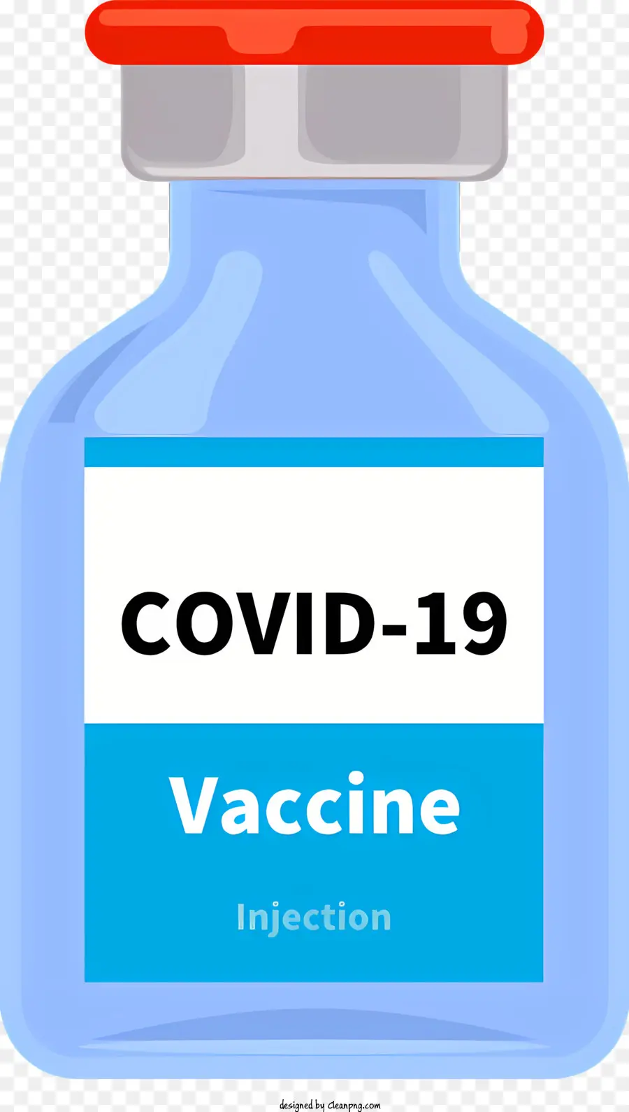 вакцина Covid19，Голубая стеклянная бутылка PNG