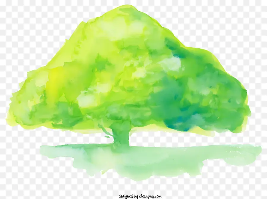 зеленое дерево，филиалы PNG